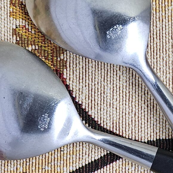 Futura Salad Serving Set 2pc Stainless Steel by Stanley Roberts TOPFLITE JAPAN - Picture 6 of 13